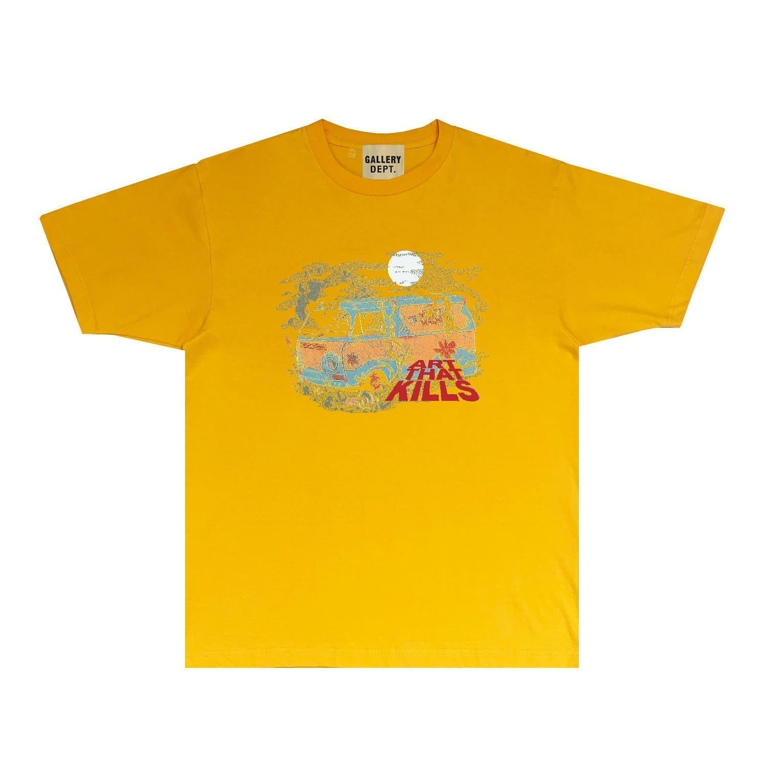 Gallery Dept T Shirt Retro Printed Loose Short-Sleeved Shirt