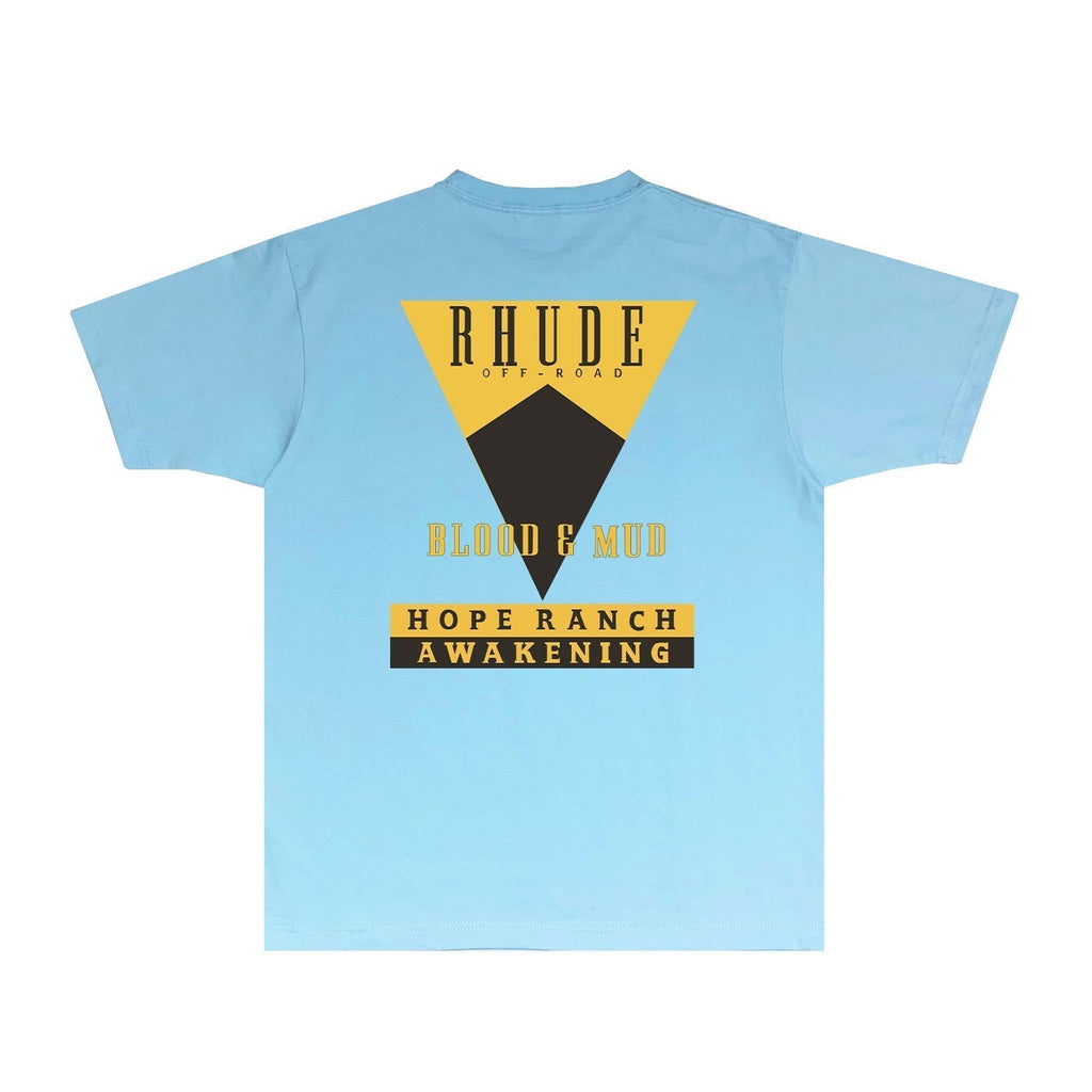 Rhude T-shirts Printed Trendy Pure Cotton