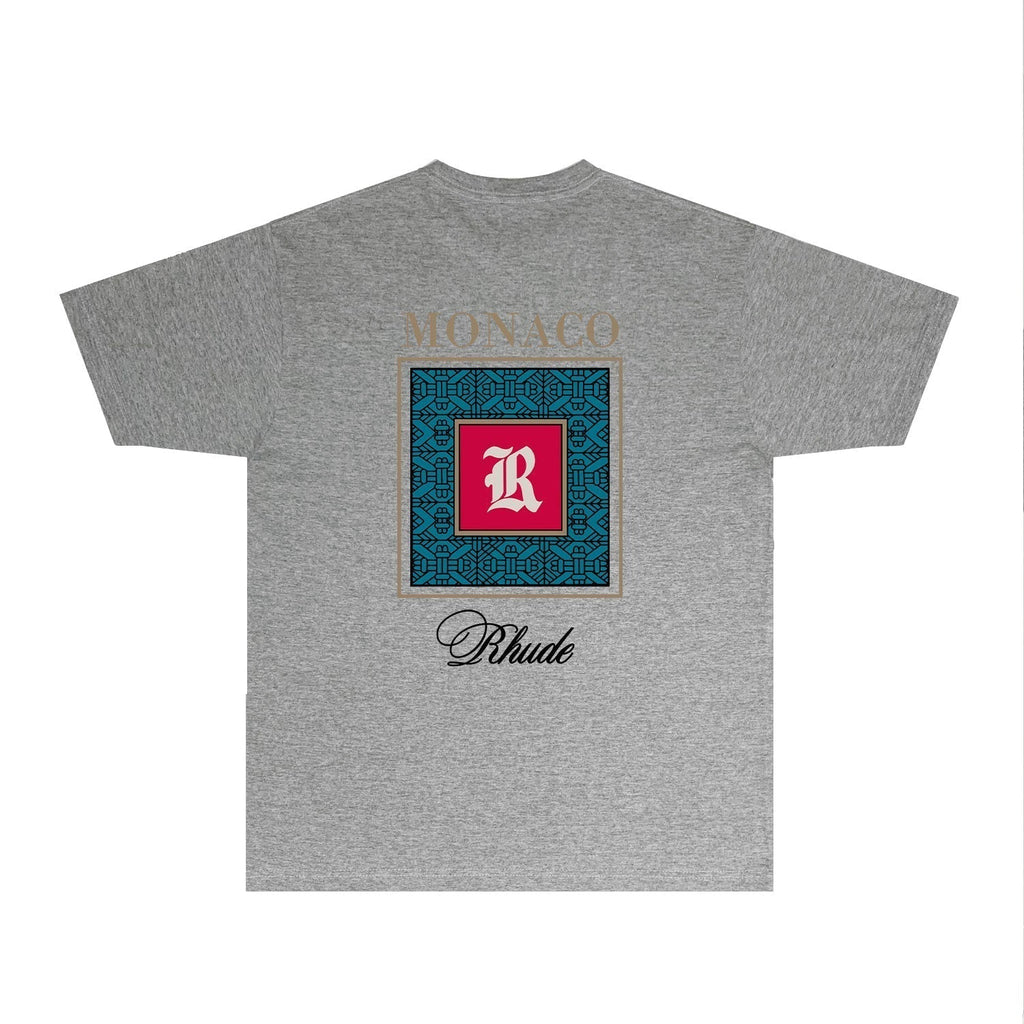 Rhude T-shirts Printed Trendy Pure Cotton