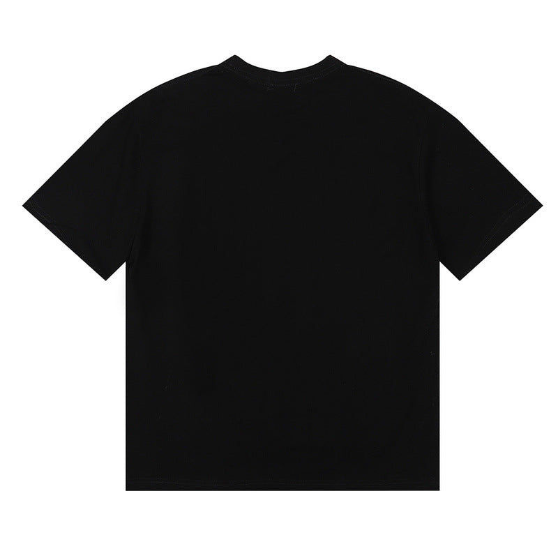 Rhude T-shirt Racing Formula Letter Logo Pattern Short Sleeve T-shirt