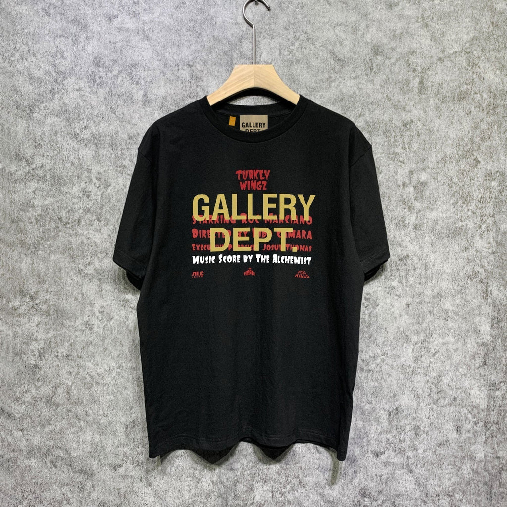 Gallery Dept T Shirt Retro Printed Loose Short-Sleeved Shirt