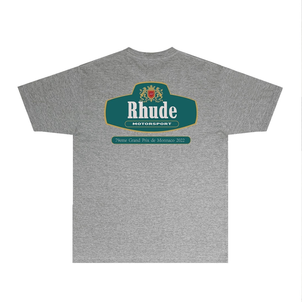Rhude T-shirts Printed Trendy Pure Cotton