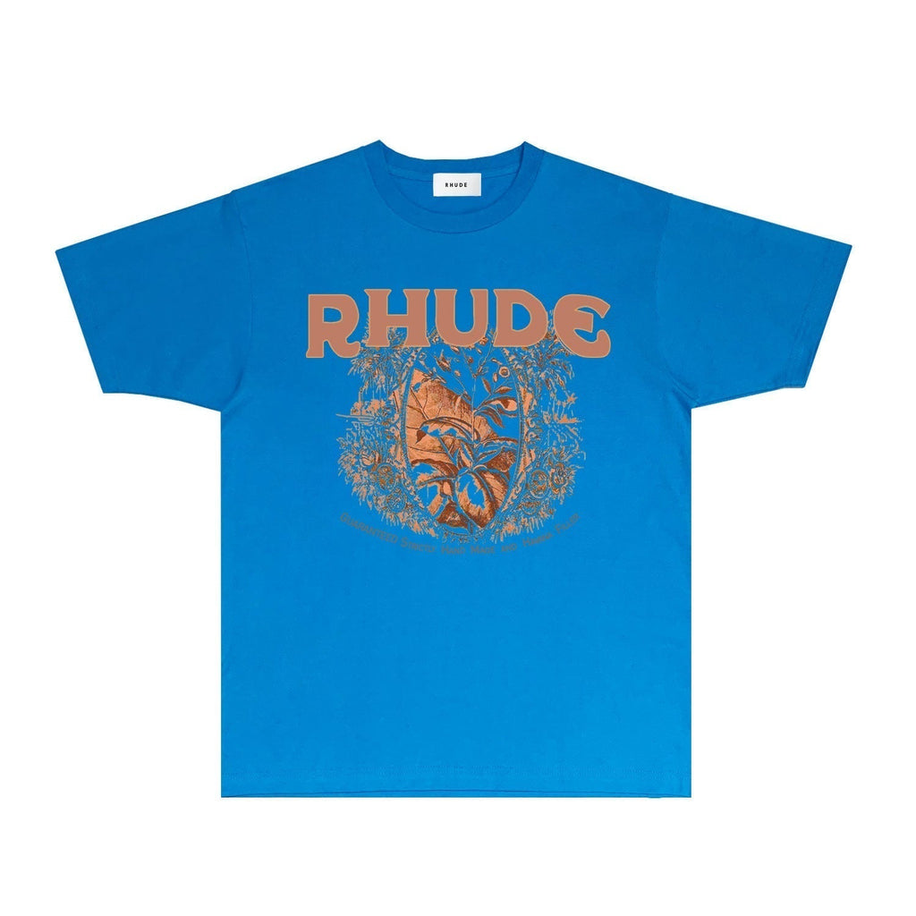 Rhude T-shirts Printed Trendy Pure Cotton
