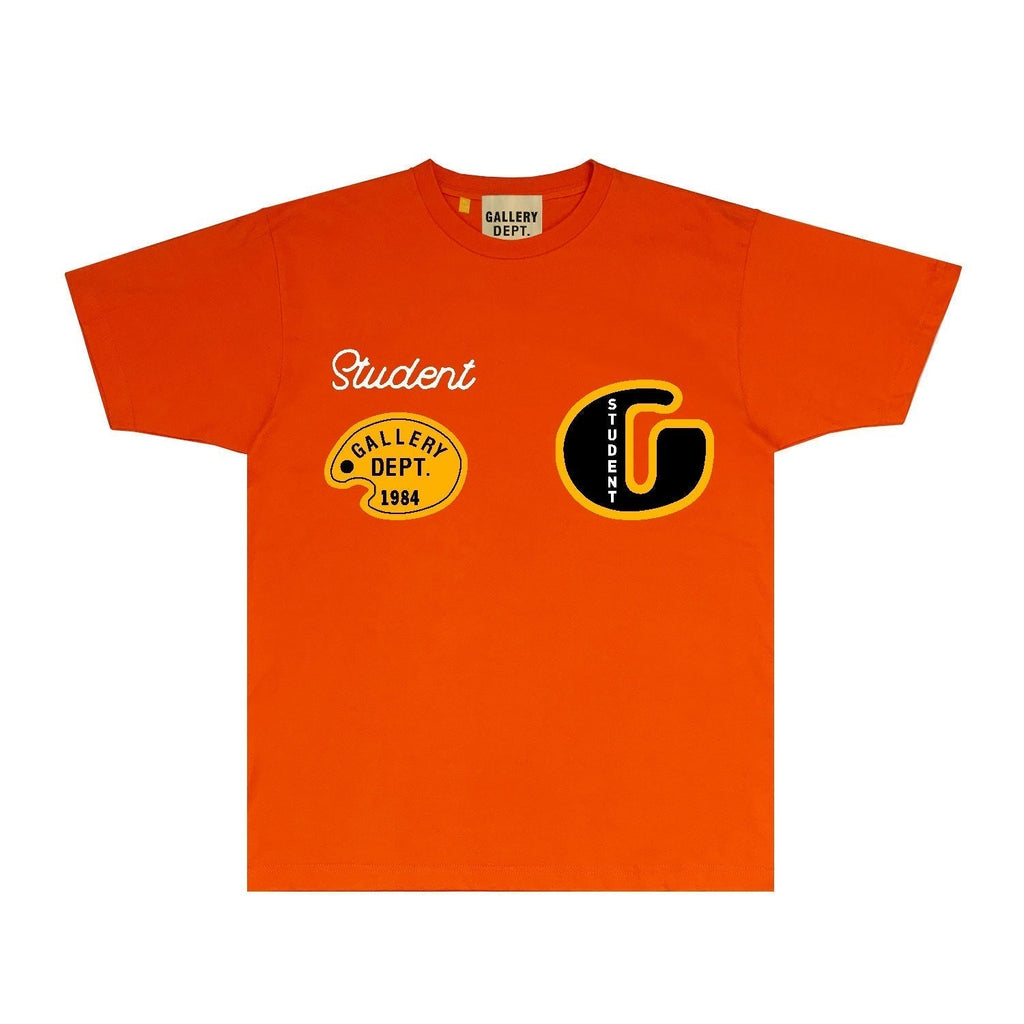 Gallery Dept T Shirt Retro Printed Loose Short-Sleeved Shirt