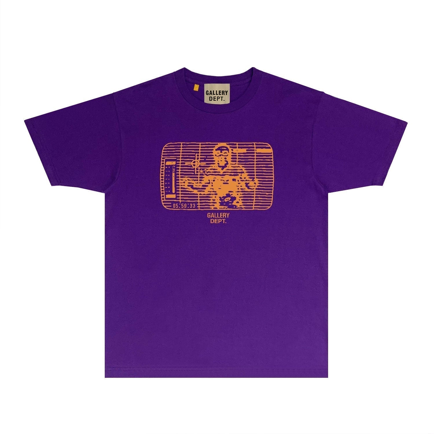 Gallery Dept T Shirt Retro Printed Loose Short-Sleeved Shirt
