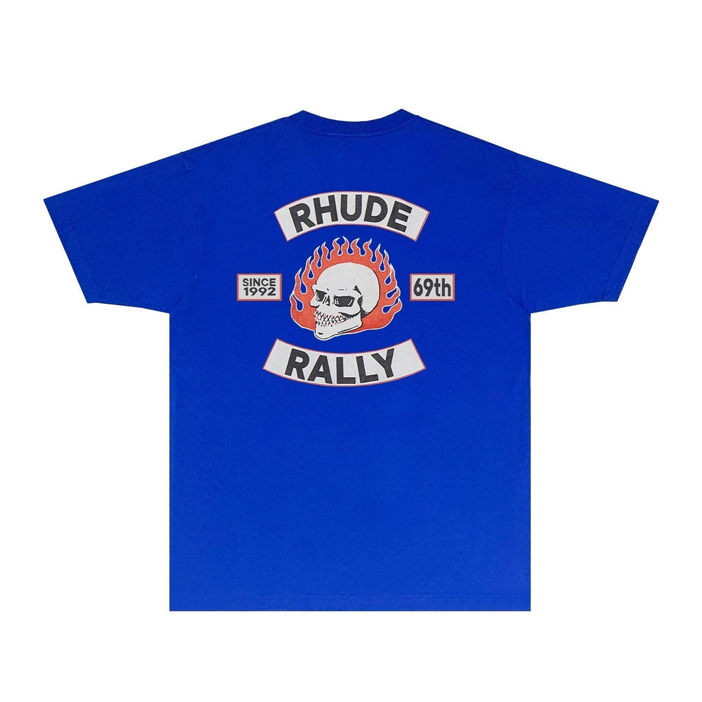 Rhude T-shirts Printed Trendy Pure Cotton