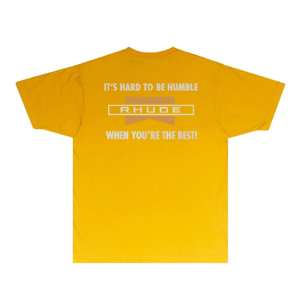 Rhude T-shirts Printed Trendy Pure Cotton